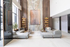 Lobby - Fashionable loft with catamaran net in JVC (Dubai)