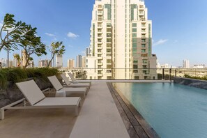 Pool - Luxury Living in 1 bedroom apartment in JVC (Dubai)