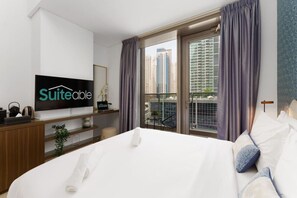 1 soverom, strykejern/-brett, reiseseng for barn og wi-fi