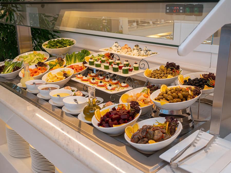 Daily buffet breakfast for a fee