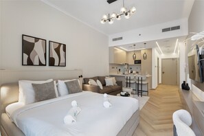 1 bedroom, iron/ironing board, travel crib, WiFi