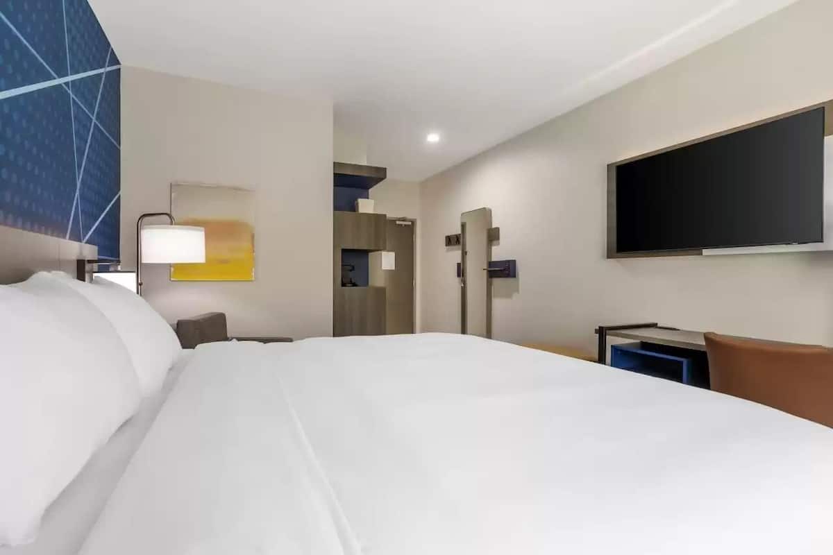 Down duvets, pillow-top beds, blackout curtains, iron/ironing board