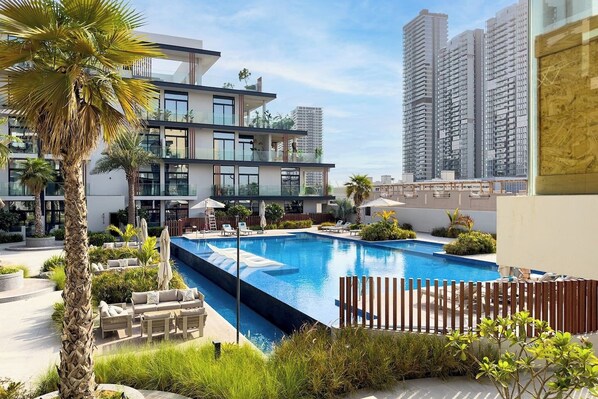 Pool - Upscale Studio in JVC with Exquisite Finishing (Dubai)