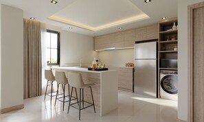 Grand-Suite, Balkon | Eigene Küche | Kühlschrank, Mikrowelle, Wasserkocher mit Kaffee-/Teezubehör