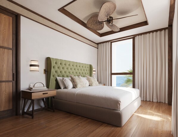 Minibar, coffres-forts dans les chambres, bureau, rideaux occultants