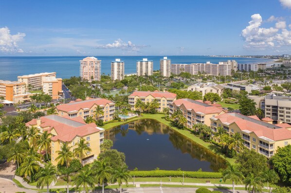Beautiful Bella Lago across the street from the beach