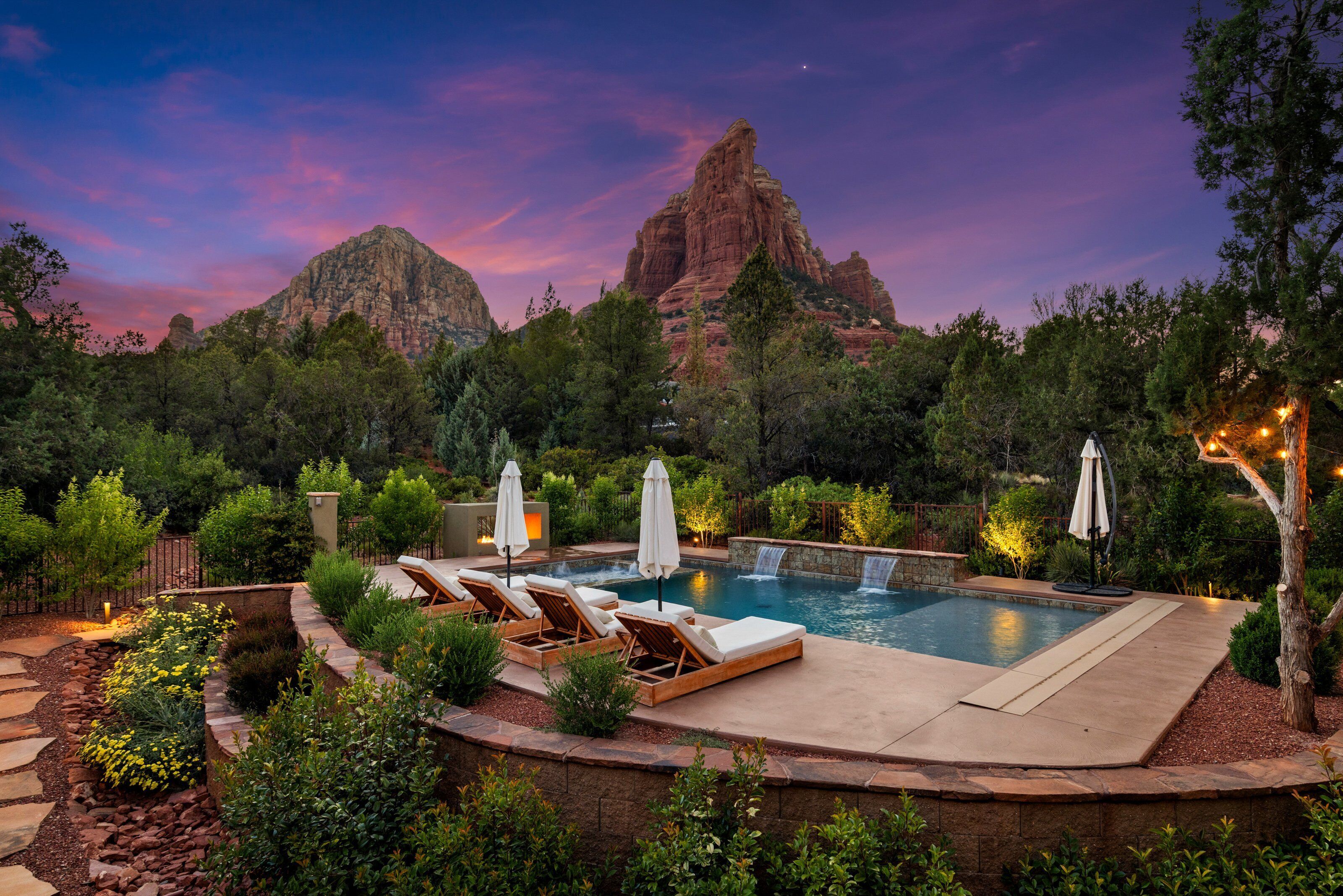 Et oppvarmet basseng