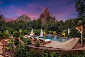 A heated pool