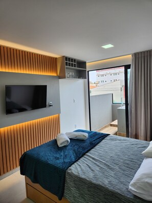 Comfort Studio, City View | Laptop workspace, free WiFi - Flat Ofurô 15 VP by La Playa (Ipojuca)