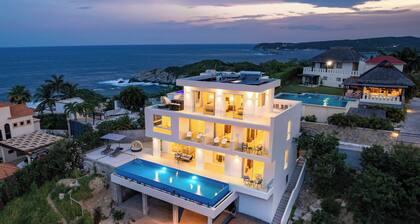 Ocean View Villa with Infinity Pool & Rooftop Plunge Pool