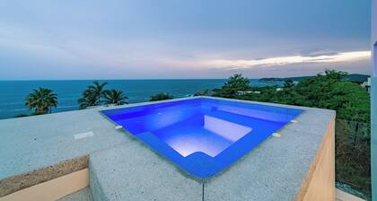 Ocean View Villa with Infinity Pool & Rooftop Plunge Pool