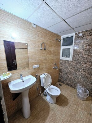 Secadora de cabello, toallas, jabón, shampoo 