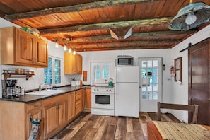 Cabin, 2 Bedrooms | Private kitchen | Fridge, oven, coffee/tea maker, toaster - Rustic Willow Retreat - Outdoor Adventures 2 Bedroom Cabin by RedAwning (Hazelhurst)