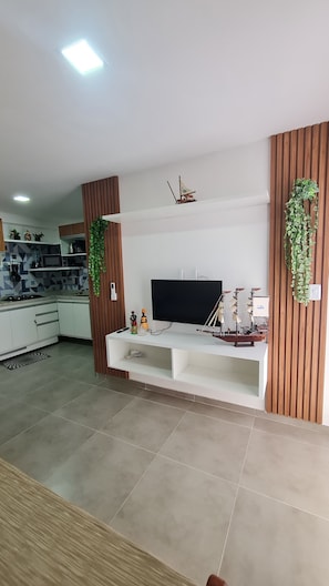 Family Apartment, Multiple Beds | Living area | Flat-screen TV - Flat no Centro 404 RP by La Playa (Ipojuca)