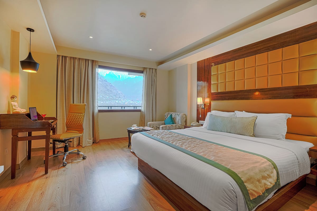 Desk, laptop workspace, iron/ironing board, free WiFi