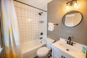 Hair dryer, towels