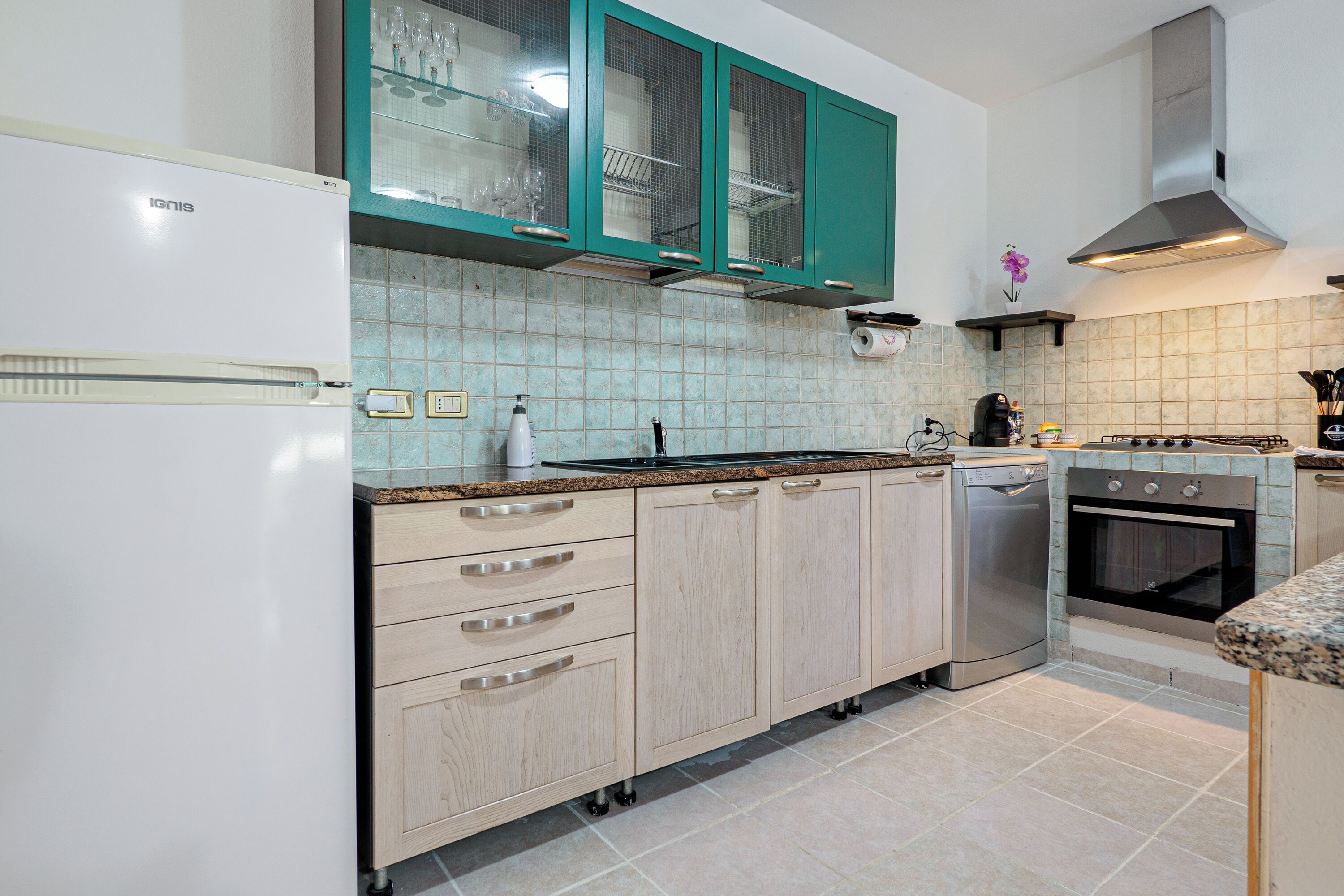 Kühlschrank, Ofen, Herdplatte, Geschirrspüler