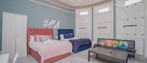 1 多间卧室、熨斗/熨衣板、免费 WiFi、床单