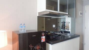 Deluxe-Studio | Eigene Küche | Kühlschrank, Herdplatte, Reiskocher