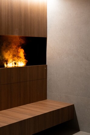 Sauna, bain à remous