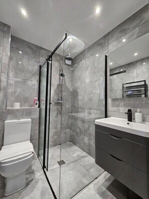 Hair dryer, towels, soap, shampoo - Kemptown 4 Bedroom Flat BN224BEAT (Brighton and Hove)