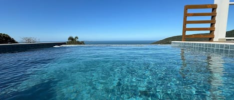 Honeymoon House, Pool Access, Beach View | Pool | Outdoor pool, sun loungers