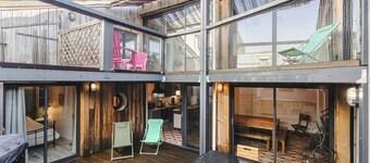 Holiday Home 'Couleur Patio, Loft Atypique, Sauna' with Private Terrace, Balcony and Wi-Fi