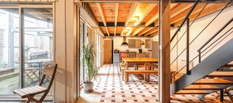 Holiday Home 'Couleur Patio, Loft Atypique, Sauna' with Private Terrace, Balcony and Wi-Fi