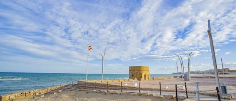 Vlak bij het strand