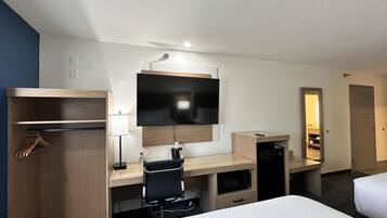 Standard Room, 2 Queen Beds, Non Smoking | Desk, laptop workspace, blackout drapes, iron/ironing board