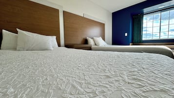 Standard Double Room, 2 Queen Beds | Desk, laptop workspace, blackout curtains, iron/ironing board