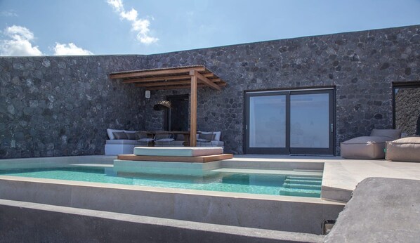 A heated pool