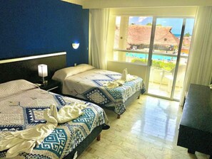 1 bedroom, iron/ironing board, WiFi, bed sheets - Ocean view Aquamarina beach cancun (Cancún)