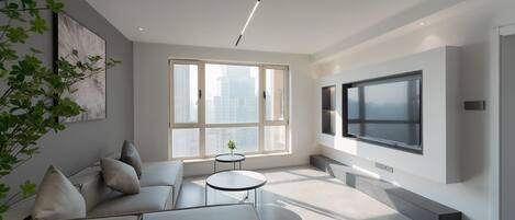 TV connectée, cheminée