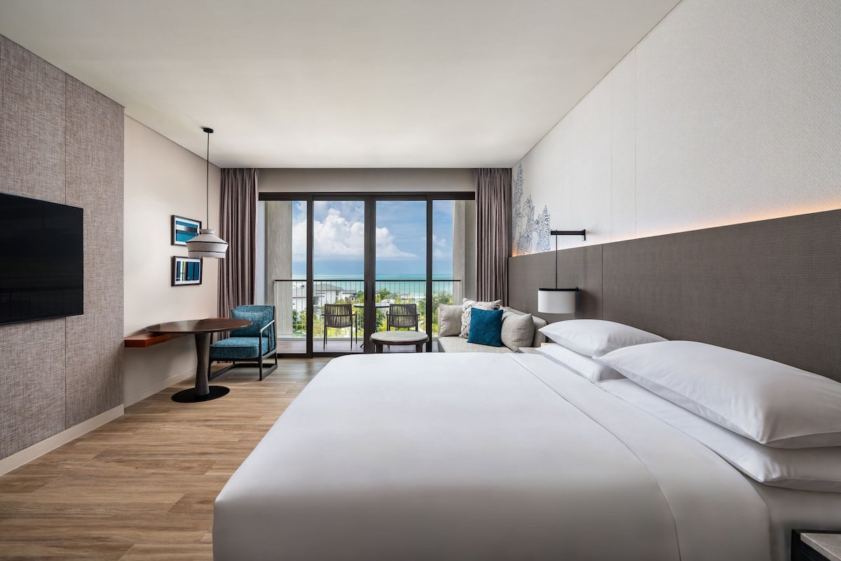 Chambre Deluxe, 1 très grand lit, non-fumeur, vue océan (Balcony)