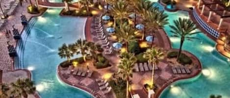 Indoor pool, outdoor pool