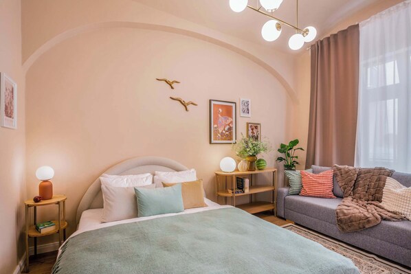 1 bedroom, iron/ironing board, WiFi, bed sheets - TurnKey | Antonin Dvorak Studio VIII (Praha 2)