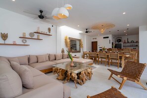 Basic Villa | Living area | TV, streaming services, stereo