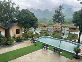Habitación panorámica doble, vistas parciales al lago | Vistas al lago