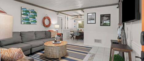 Una Smart TV, una oficina