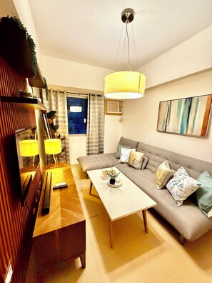 Comfort Condo, City View | Living area - Avida Towers Davao Near Roxas Market (Davao)