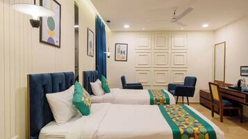 Standard Double Room | Desk, blackout curtains, iron/ironing board, bed sheets