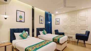 Standard Double Room | Desk, blackout drapes, iron/ironing board, bed sheets