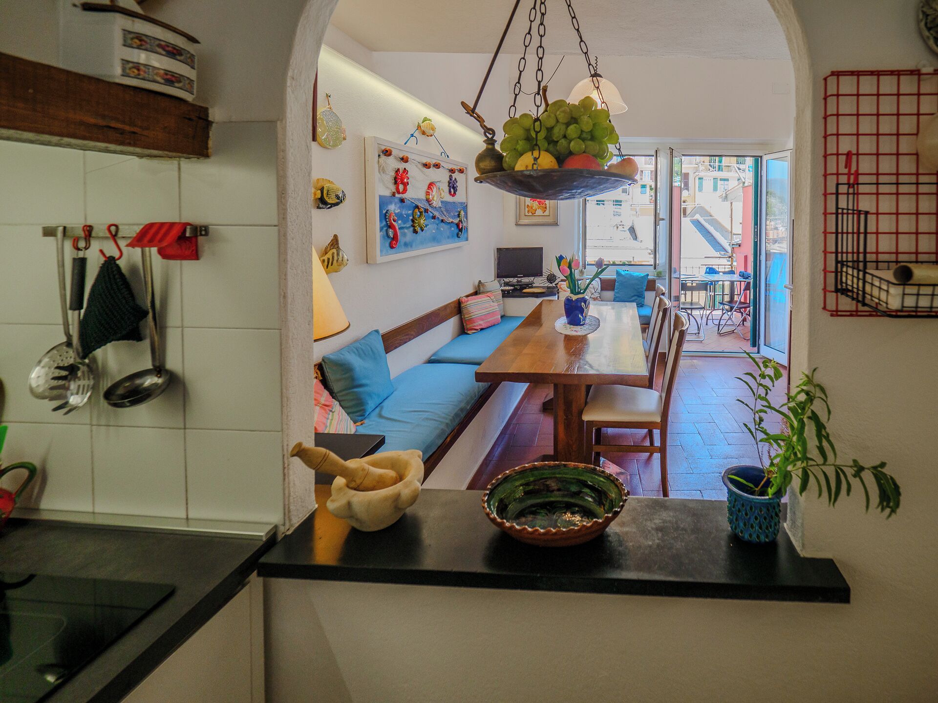 Apartamento, 2 quartos, terraço | Área de estar | TV de tela plana