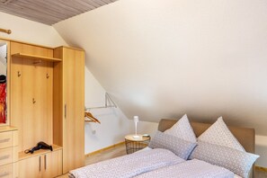 1 soveværelse, sengetøj