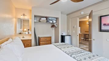 1 slaapkamer, een bureau, een strijkplank/strijkijzer, gratis wifi