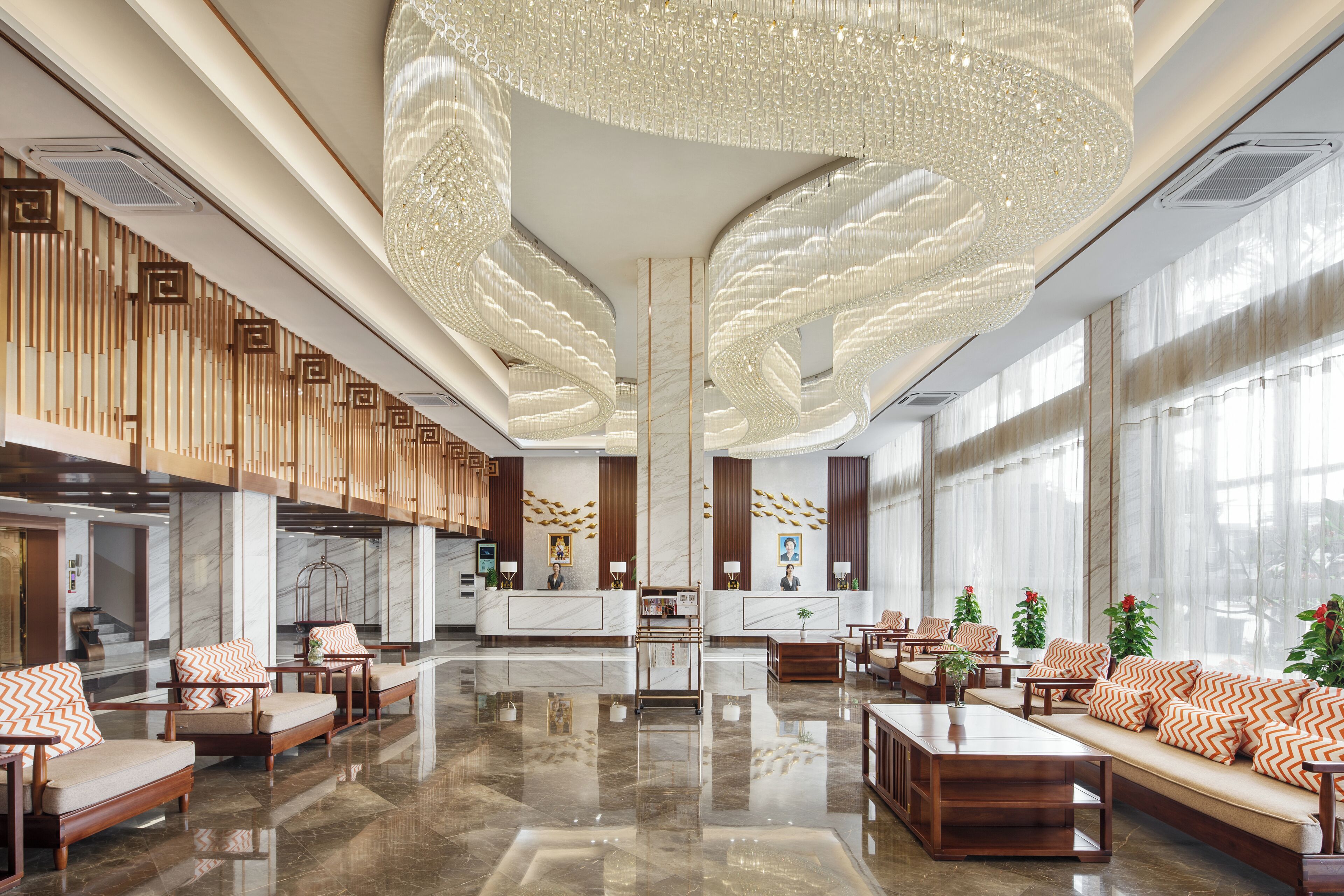 Sala de estar en el lobby