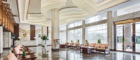 Sitteområde i lobbyen