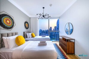 4 bedrooms, desk, iron/ironing board, WiFi - Spectacular 3.5 BR in Downtown ,Burj Khalifa View (Dubai)