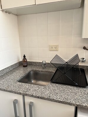 Fridge, microwave, stovetop, toaster - Cozy Apartment in Caba, Next Obelisco (Buenos Aires)